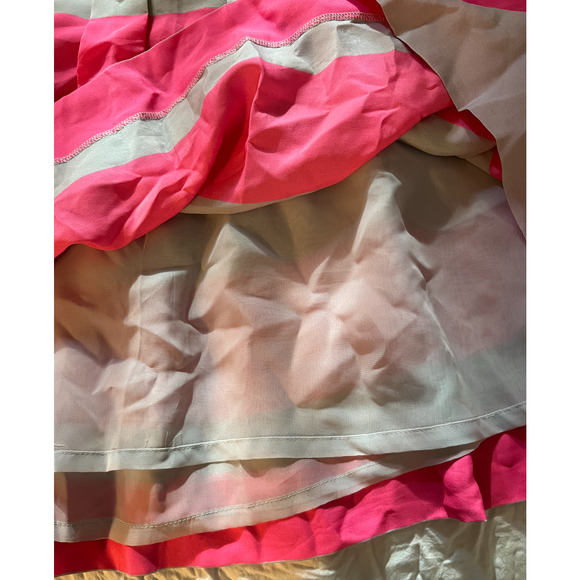 J Crew Skirt Womens Size 12 Gray Pink Mini Pleated Side Zip Fully Lined - Picture 6 of 8